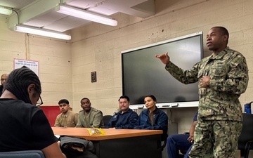 NAVSUP WSS chief talks military pathways with South Philly students