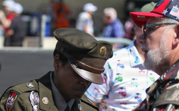 SGM James interacts with fans