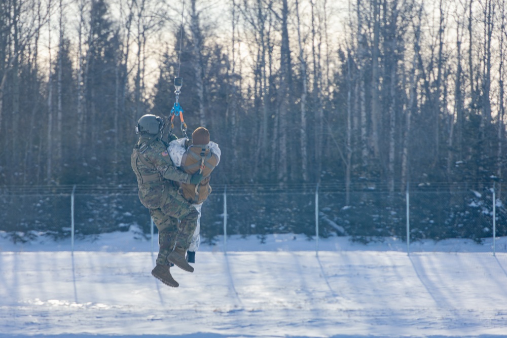 ARCTIC EDGE 2026: Joint forces conduct patient hoisting drills