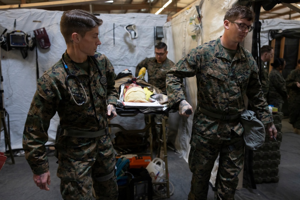 1st Med Bn., 1st MLG participate in a CERTEX