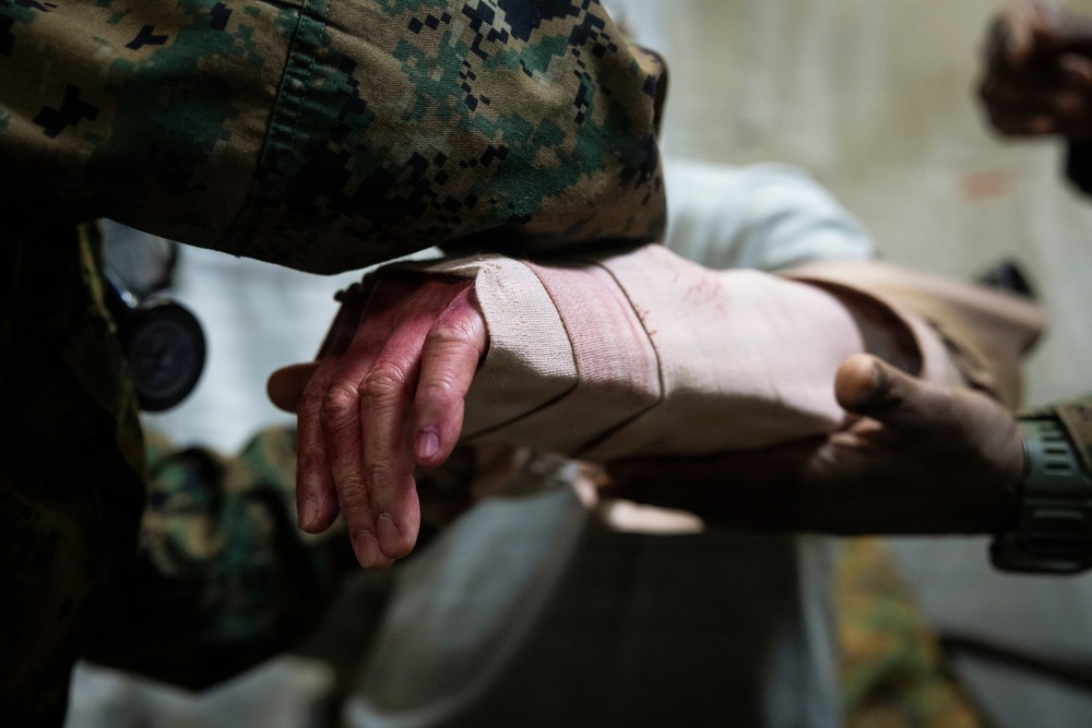 1st Med Bn., 1st MLG participate in a CERTEX