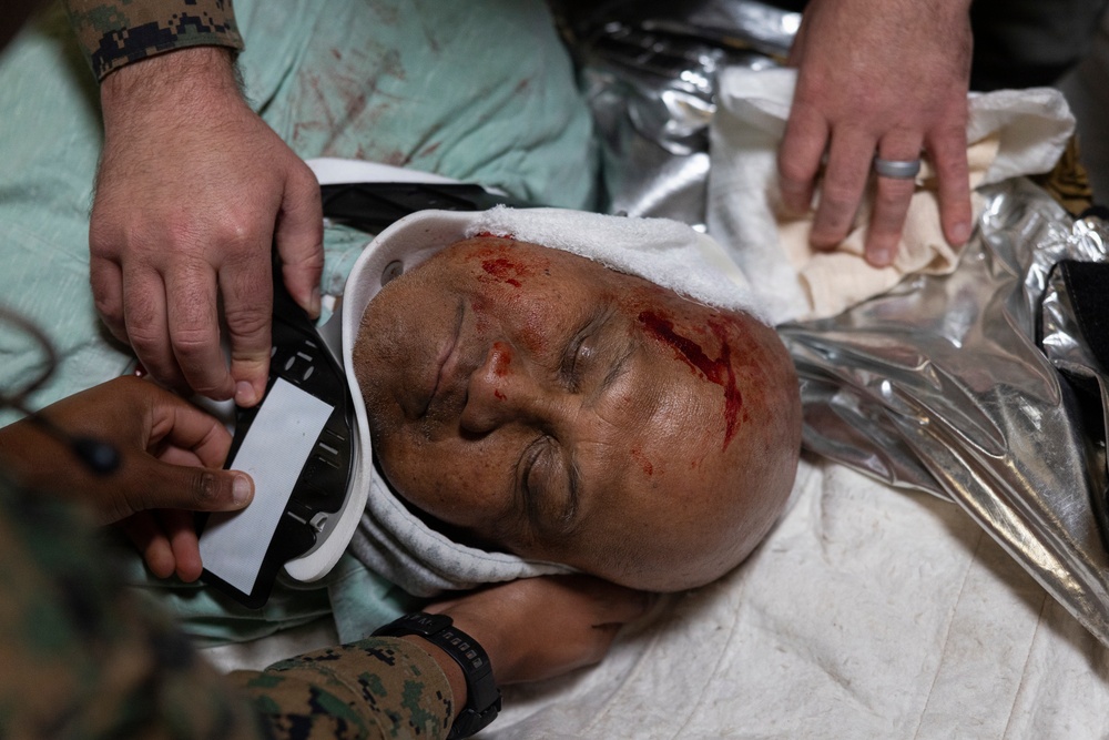 1st Med Bn., 1st MLG participate in a CERTEX