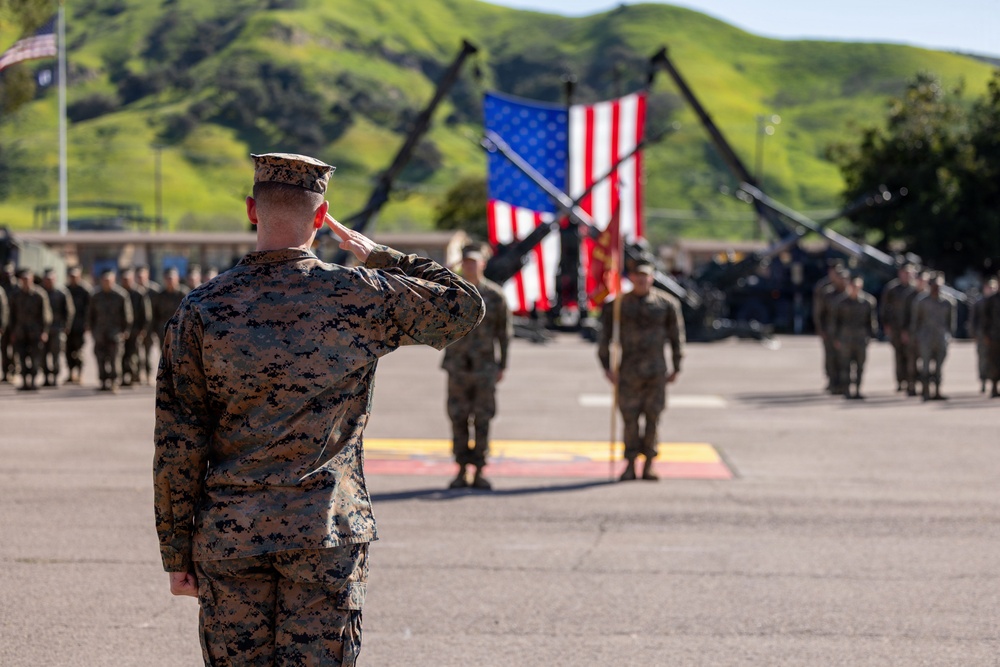 1st Bn., 11th Marines hosts LMSL Battery A deactivation ceremony
