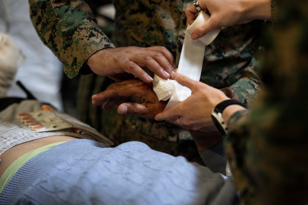 1st Med Bn., 1st MLG participate in a CERTEX