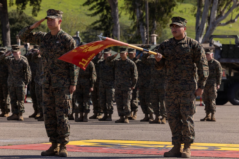 1st Bn., 11th Marines hosts LMSL Battery A deactivation ceremony