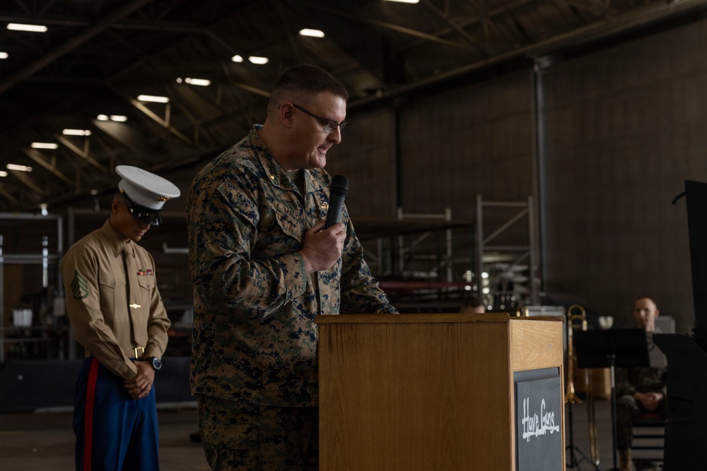 HMLA-167 Relief and Appointment ceremony