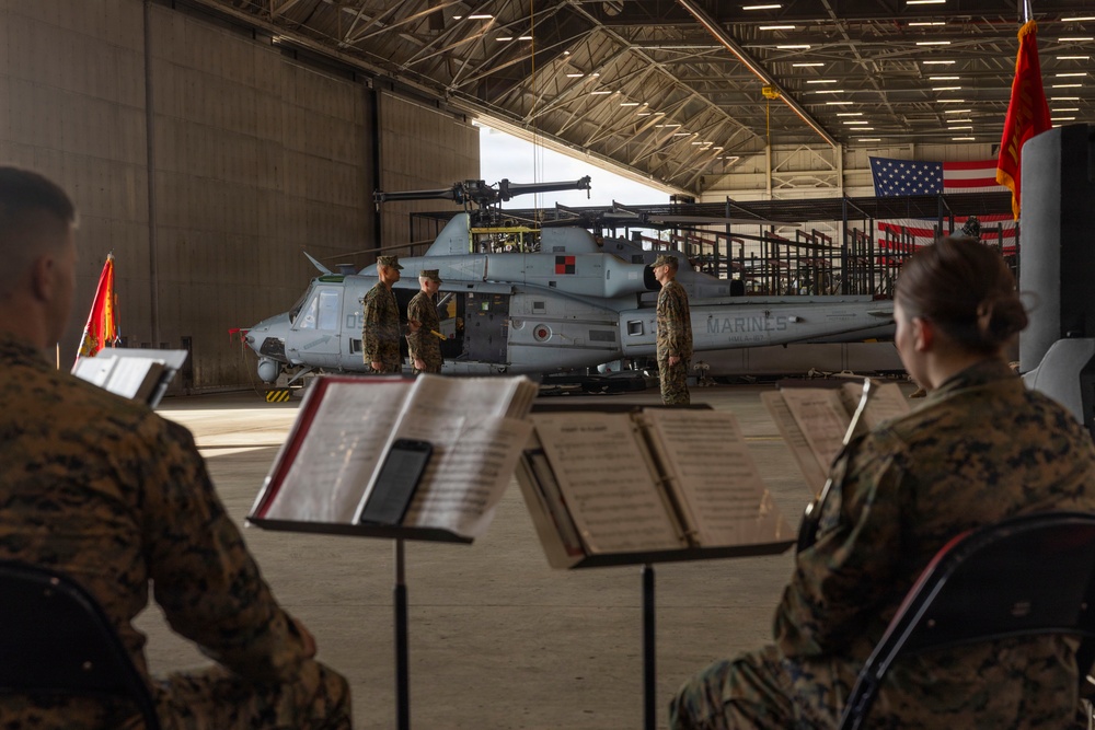 HMLA-167 Relief and Appointment ceremony