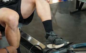 Soldiers participate in rowing event during ARCP