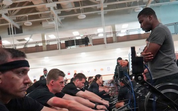 Soldiers participate in rowing event during ARCP