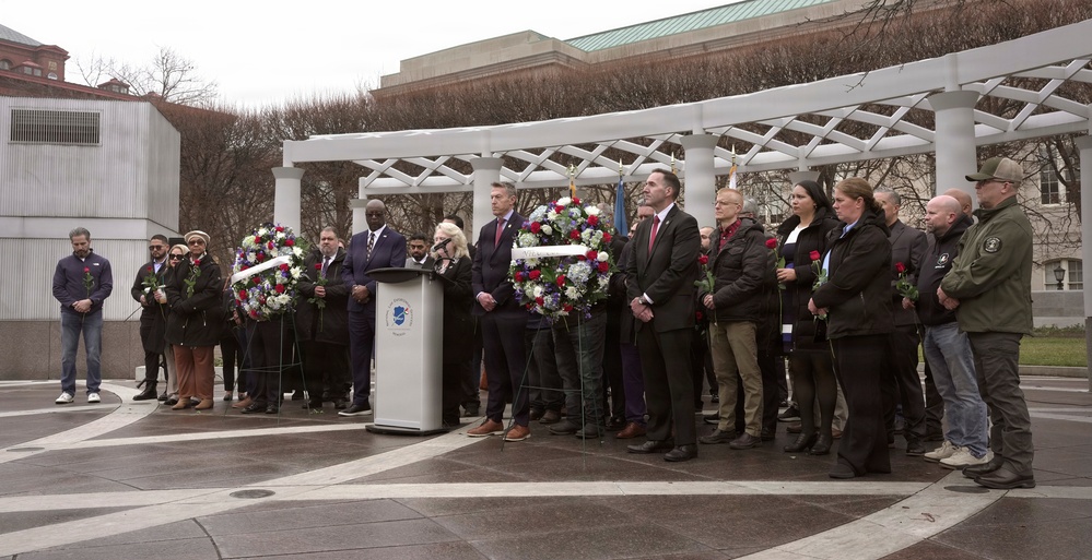 NTEU Wreath Laying Ceremony Honoring Fallen CBP Officers