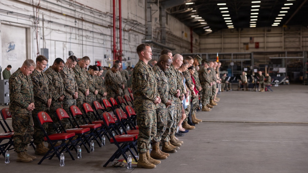 HMLA-167 Relief and Appointment ceremony