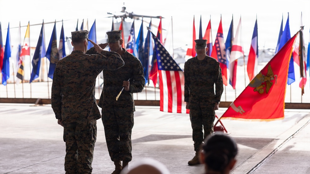 HMLA-167 Relief and Appointment ceremony