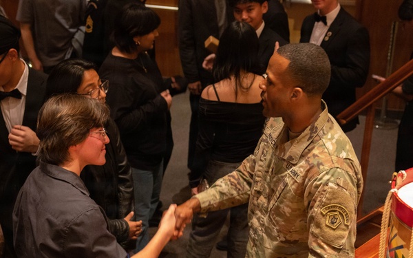 Students join The U.S. Army Field Band during 2026 West Coast Spring Tour