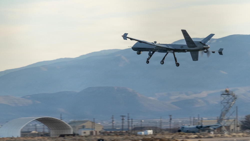 MQ-9 takes off over Holloman