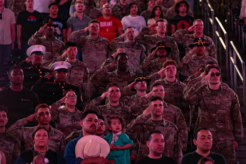 The First Team joins the Houston Rodeo for Military Appreciation Day