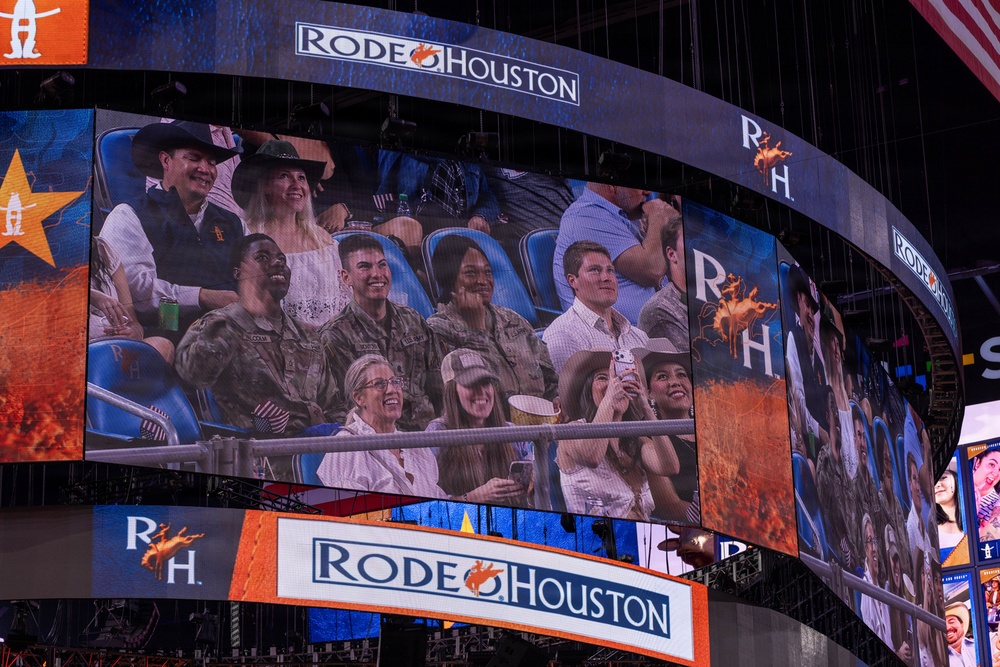 The First Team joins the Houston Rodeo for Military Appreciation Day