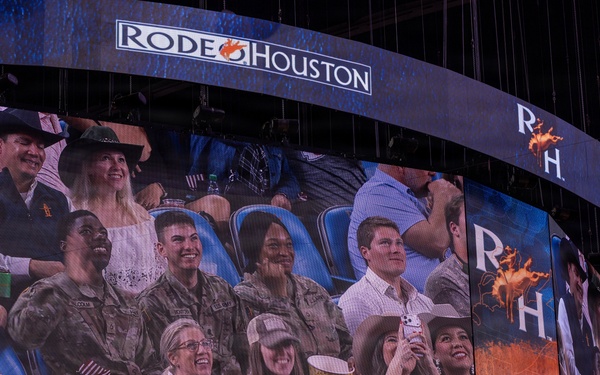 The First Team joins the Houston Rodeo for Military Appreciation Day