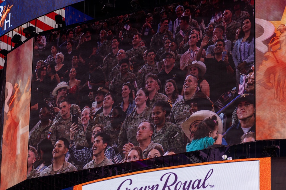 The First Team joins the Houston Rodeo for Military Appreciation Day