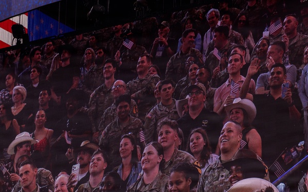 The First Team joins the Houston Rodeo for Military Appreciation Day