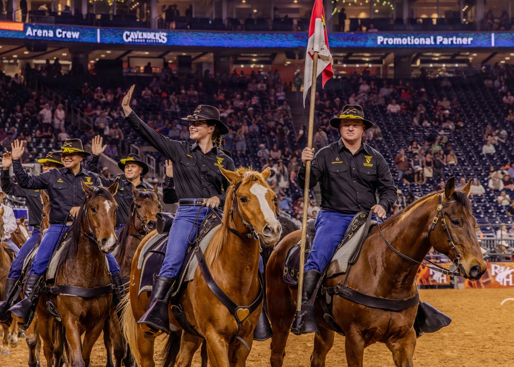 The First Team joins the Houston Rodeo for Military Appreciation Day