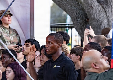 The First Team joins the Houston Rodeo for Military Appreciation Day