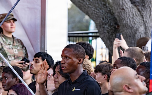 The First Team joins the Houston Rodeo for Military Appreciation Day
