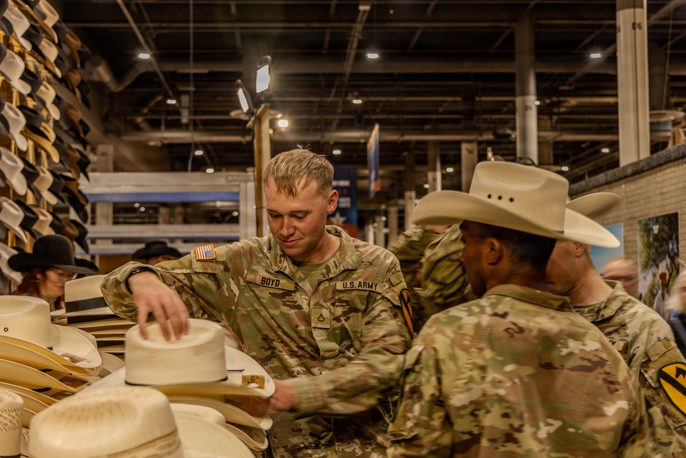 The First Team joins the Houston Rodeo for Military Appreciation Day