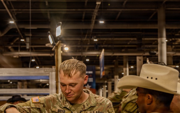 The First Team joins the Houston Rodeo for Military Appreciation Day