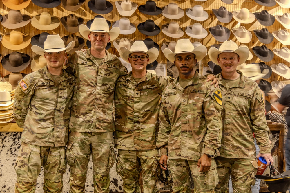 The First Team joins the Houston Rodeo for Military Appreciation Day