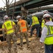 USACE Command Sgt. Maj. Galick visits Potomac Interceptor Collapse Site