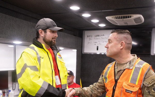 USACE Command Sgt. Maj. Galick visits Potomac Interceptor Collapse Site