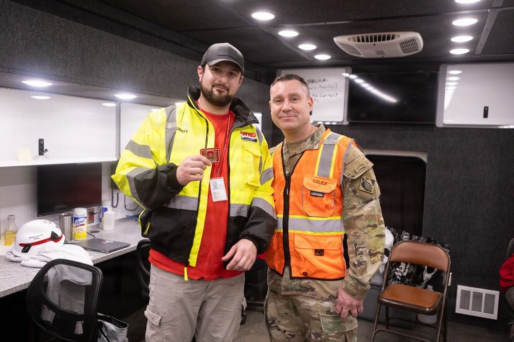 USACE Command Sgt. Maj. Visits Potomac Interceptor Collapse Site