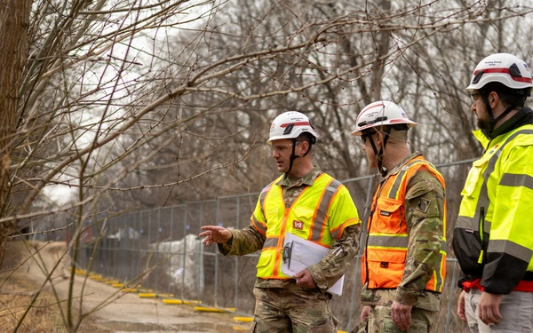 USACE Command Sgt. Maj. Visits Potomac Interceptor Collapse Site