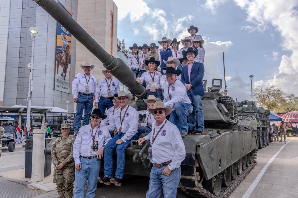 The First Team joins the Houston Rodeo for Military Appreciation Day