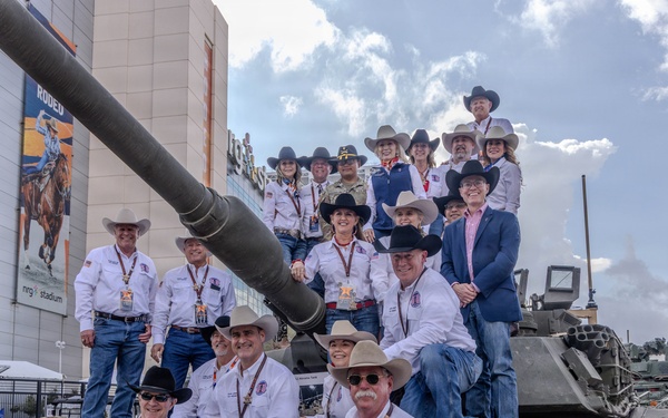 The First Team joins the Houston Rodeo for Military Appreciation Day