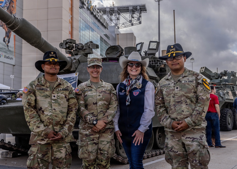 The First Team joins the Houston Rodeo for Military Appreciation Day