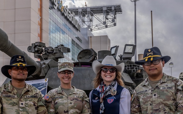 The First Team joins the Houston Rodeo for Military Appreciation Day