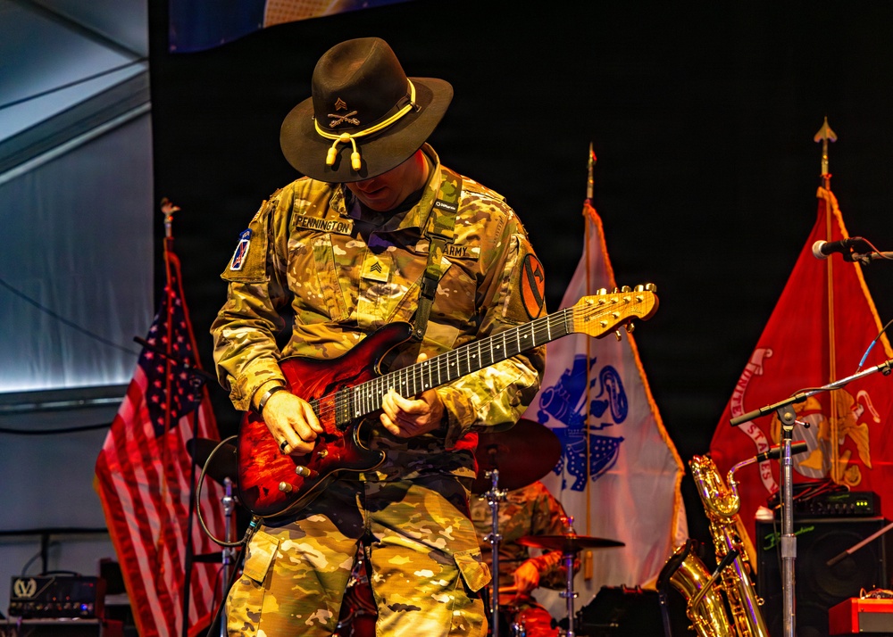 The First Team joins the Houston Rodeo for Military Appreciation Day