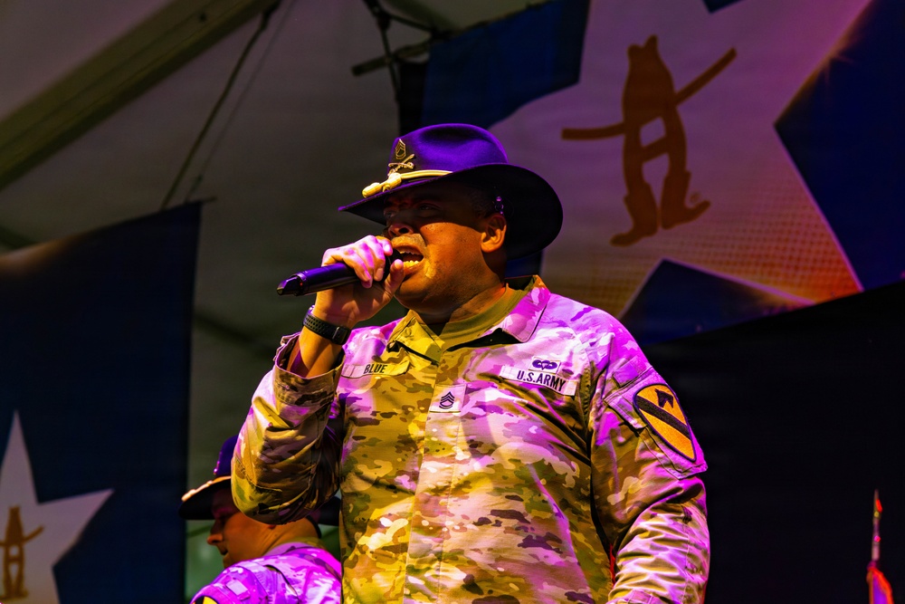 The First Team joins the Houston Rodeo for Military Appreciation Day