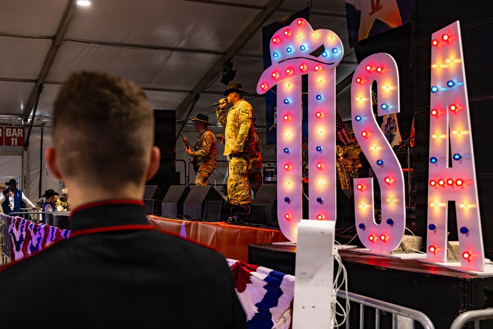 The First Team joins the Houston Rodeo for Military Appreciation Day