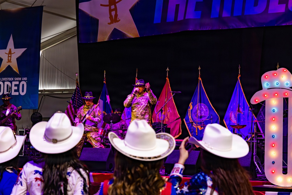 The First Team joins the Houston Rodeo for Military Appreciation Day