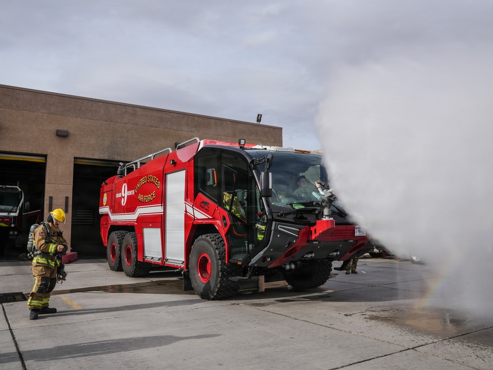 Flightline Ready: 99 CES firefighters train during RF 26-1