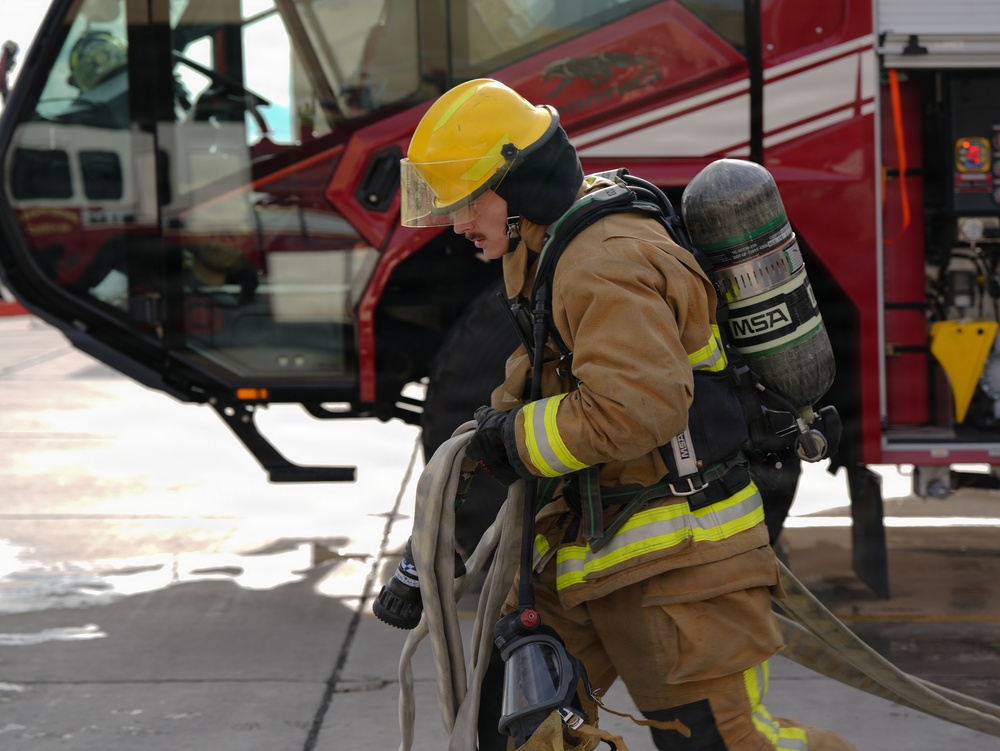 Flightline Ready: 99 CES firefighters train during RF 26-1