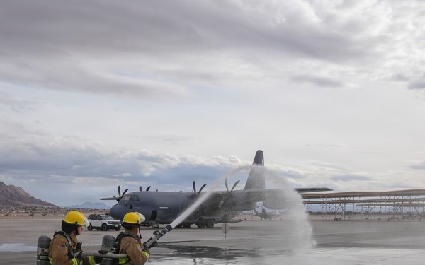 Flightline Ready: 99 CES firefighters train during RF 26-1
