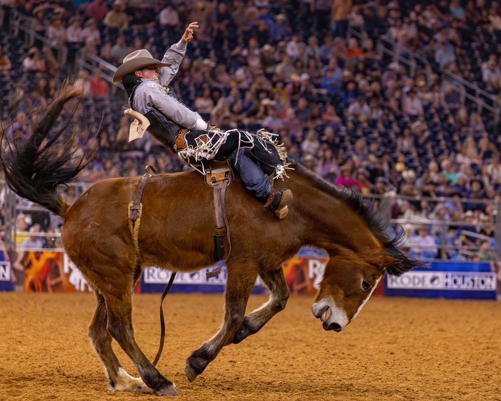 The First Team joins the Houston Rodeo for Military Appreciation Day