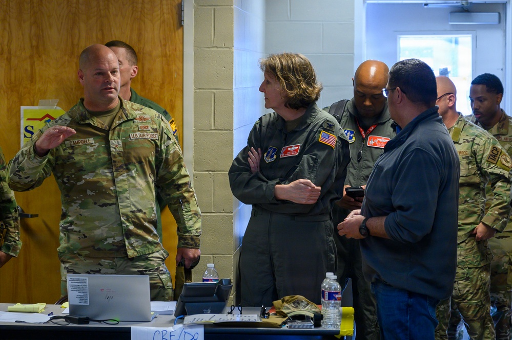 Puerto Rico Air National Guard Chief of Staff Briefs Distinguished Visitors During Sentry South 26-2