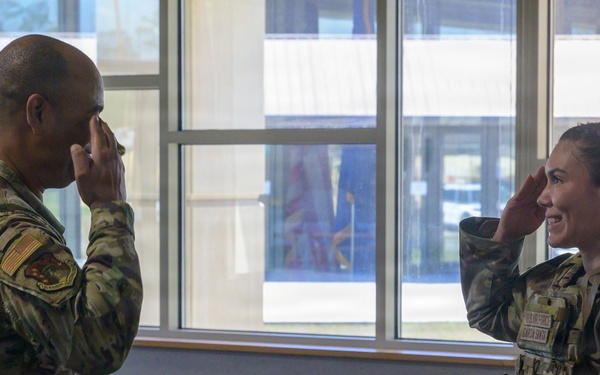 Mississippi Air National Guard Commander Coins Puerto Rico Airman During Sentry South 26-2