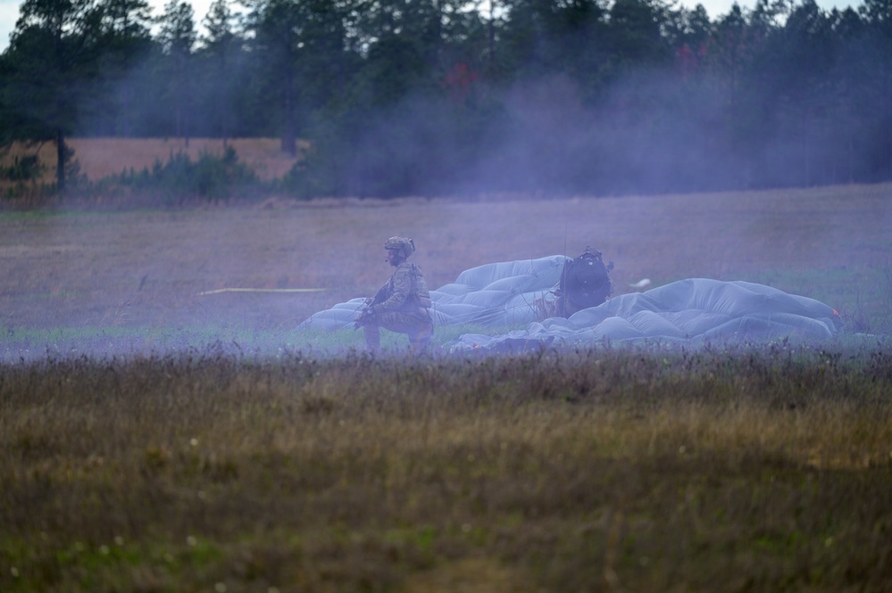 Spanish Air Force Airman Secures Drop Zone During Sentry South 26-2
