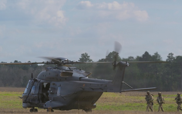 Spanish Air Force Helicopter Conducts Joint Personnel Pickup During Sentry South 26-2