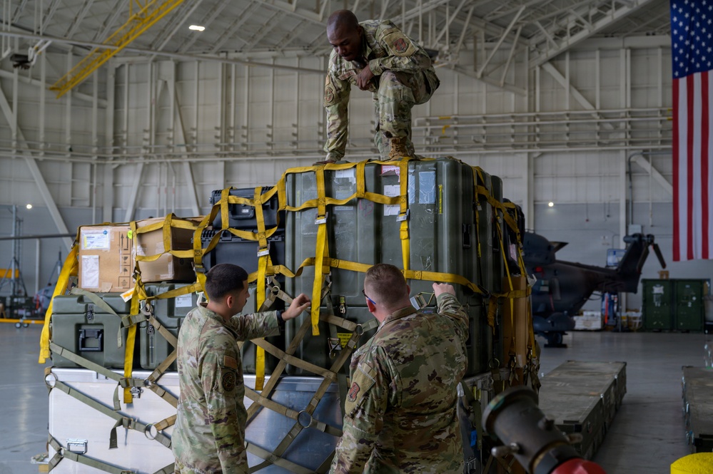 174th Attack Wing Airmen Prepare Equipment for C-17 Return During Sentry South 26-2